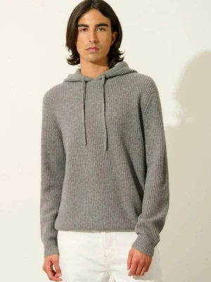 Sweter AUTHENTIC CASHMERE ciemnoszary melanż