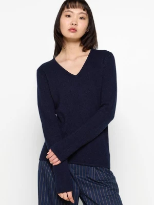 Sweter AUTHENTIC CASHMERE granatowy