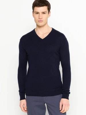 Sweter AUTHENTIC CASHMERE granatowy