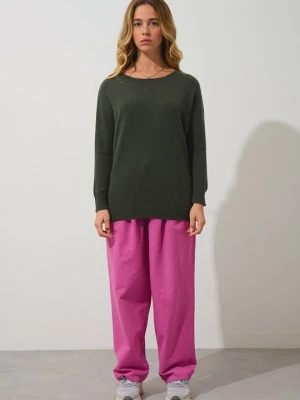 Sweter AUTHENTIC CASHMERE oliwkowy