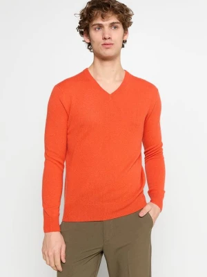 Sweter AUTHENTIC CASHMERE pomarańczowy