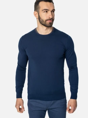 SWETER AUZON Z OKRĄGŁYM DEKOLTEM GRANAT Recman