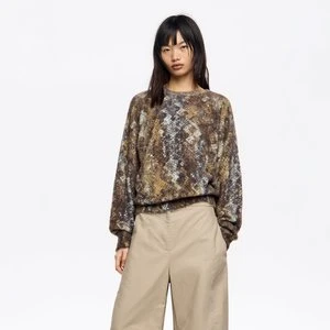 Sweter balloon futerko Snake khaki BIMBA Y LOLA
