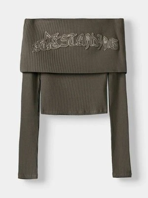 Sweter Bershka szary