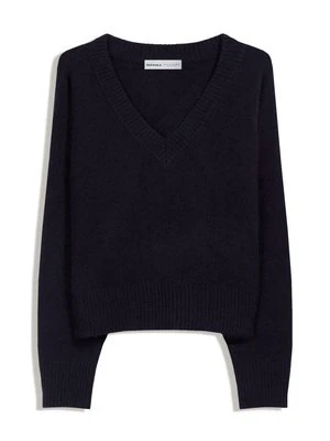 Sweter Bershka granatowy