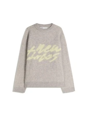 Sweter Bershka szary
