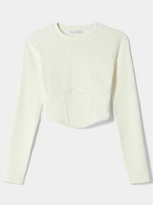 Sweter Bershka biały