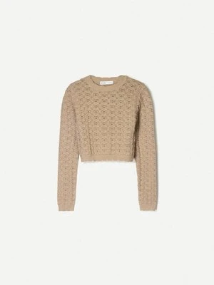Sweter Bershka piaskowy