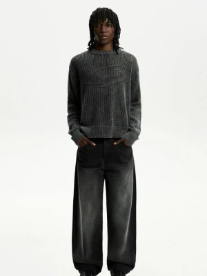 Sweter Bershka czarny