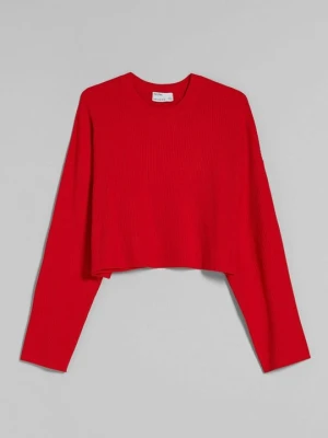 Sweter Bershka czerwony