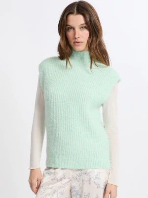 Sweter bez rękawów z wysokim dekoltem Etam