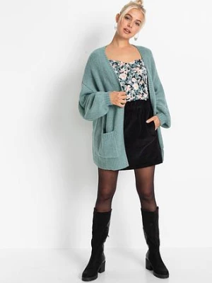 Sweter bez zapięcia oversized bonprix