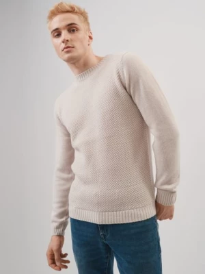Sweter beżowy męski OCHNIK