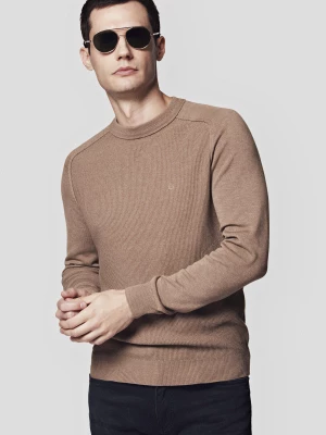 Sweter Beżowy z Bawełną Andrei Lancerto