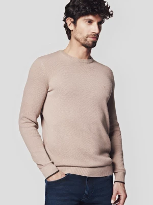 Sweter Beżowy z Bawełną Clive Lancerto
