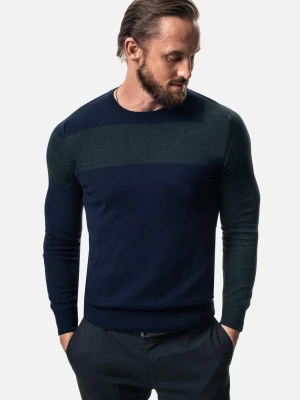 SWETER BOEL Z OKRĄGŁYM DEKOLTEM GRANAT Recman