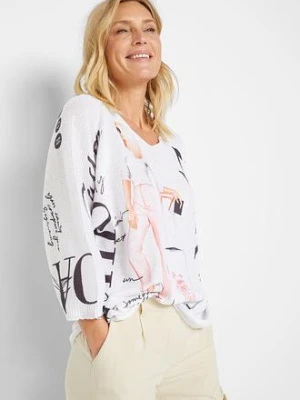 Sweter BonPrix biały