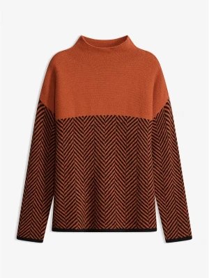 Sweter BonPrix brązowy