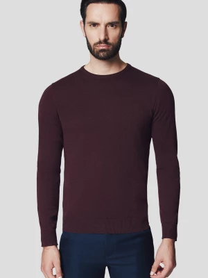 Sweter Bordowy Bawełniany Joakim Lancerto