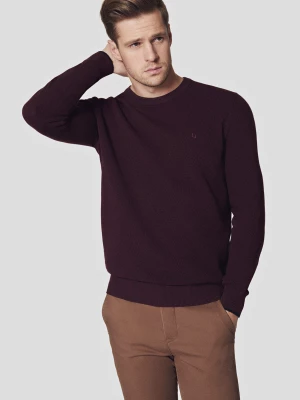 Sweter Bordowy z Bawełną Clive Lancerto
