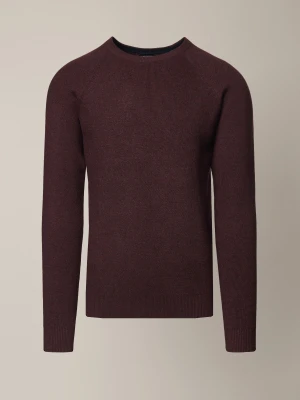 Sweter Bordowy z Wiskozą Baldir Lancerto