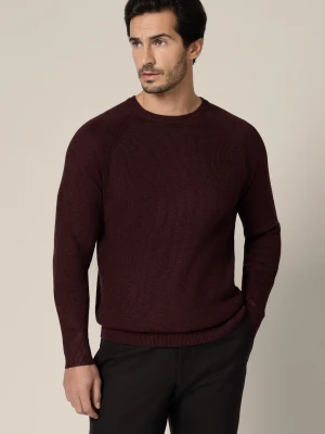 Sweter Bordowy z Wiskozą Baldir Lancerto
