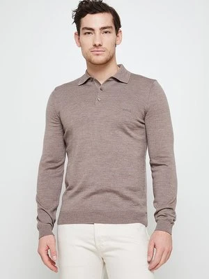 Sweter Boss beżowy