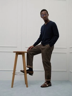 Sweter Boss granatowy