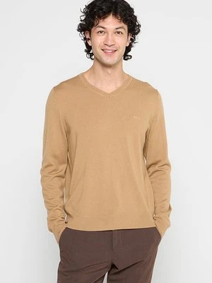 Sweter Boss beżowy