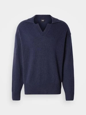 Sweter Boss granatowy
