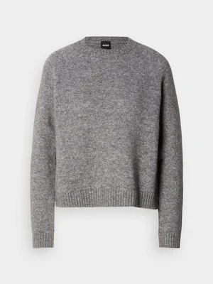 Sweter Boss szary melanż