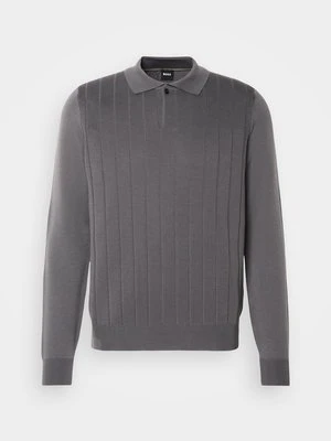 Sweter Boss ciemnoszary