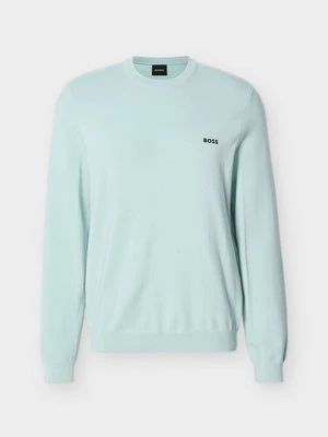 Sweter Boss turkusowy
