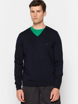 Sweter Boss granatowy