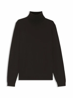Sweter Boss ciemnobrązowy