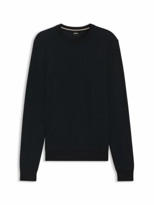 Sweter Boss granatowy