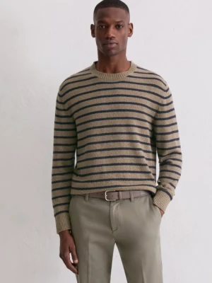 Sweter bouclé regular Marc O'Polo béžová