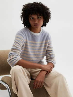 Sweter bouclé regular Marc O'Polo modrá