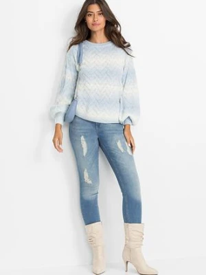 Sweter o pudełkowym kroju bonprix