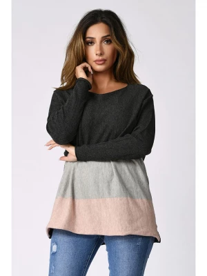 Plus Size Company Sweter "Buenos-Aires" w kolorze antracytowym rozmiar: 48/50