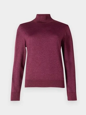 Sweter Calvin Klein bordowy