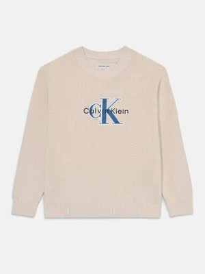 Sweter Calvin Klein Jeans mleczny