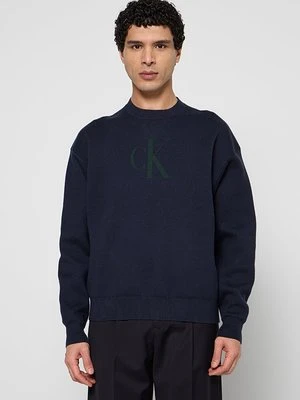 Sweter Calvin Klein Jeans granatowy