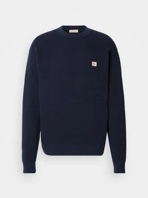 Sweter Calvin Klein Jeans granatowy