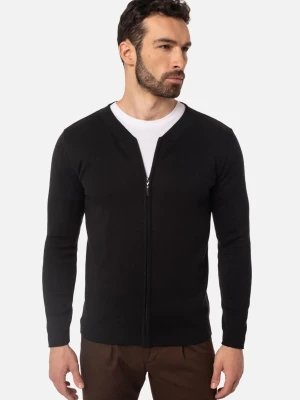 SWETER CARTMEL ROZPINANY CZARNY Recman