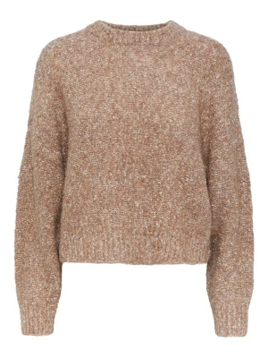 Pieces Sweter "Catherine" w kolorze karmelowym rozmiar: XL