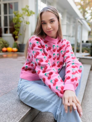 Sweter Cecille Pink Cherry LAURELLA