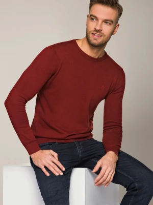 Sweter Ceglasty Bawełniany Remy Lancerto