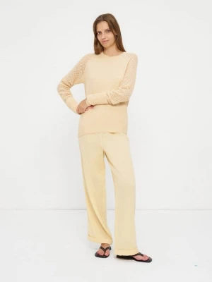 Sweter Chantelle beżowy