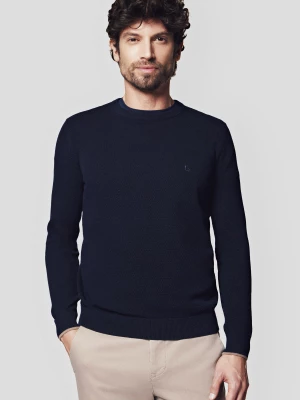 Sweter Ciemnogranatowy z Bawełną Clive Lancerto